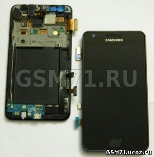 Samsung i9100 Galaxy S2 - дисплей с сенсорным стеклом на передней панели (Noble Black) Original