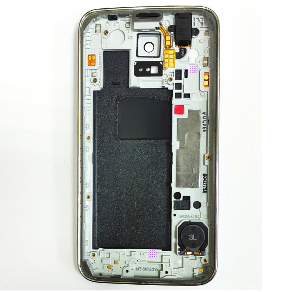 Samsung G900F Galaxy S5 - корпус в сборе с динамиком полифоническим, стеклом камеры (Chrome/Black) Original