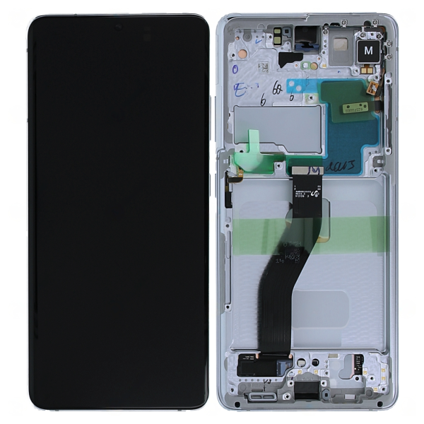 Samsung G998B Galaxy S21 Ultra 5G - дисплейный модуль в рамке (Phantom Silver) Original