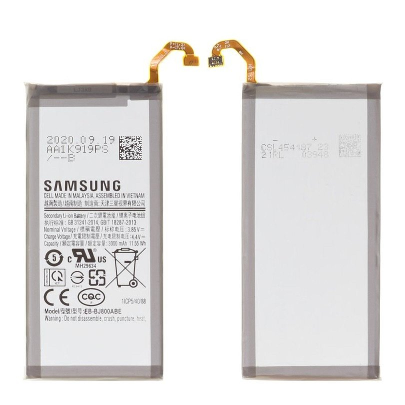 АКБ EB-BJ800ABE - Samsung A600F A6 (2018), J600F J6 (2018), J810 J8 (2018) - 3000mAh