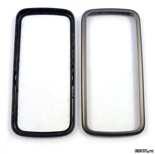 Nokia 5228, 5230, 5235 - передняя панель корпуса (рамка сенсорного стекла) (Titanium) Original
