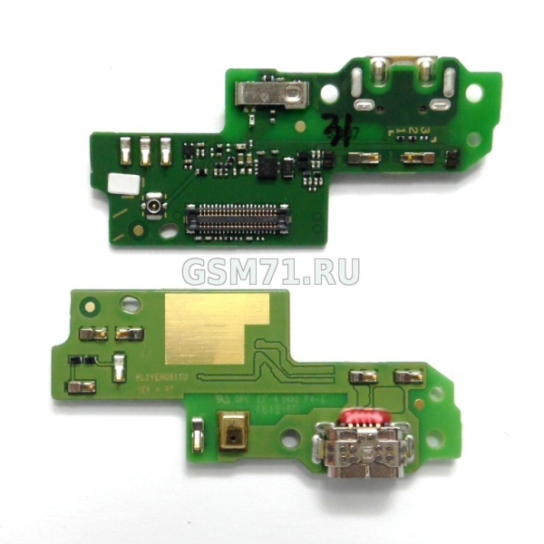 Шлейф Huawei P9 Lite (VNS-L21, VNS-L31) - плата с разъемом micro USB, микрофоном Original