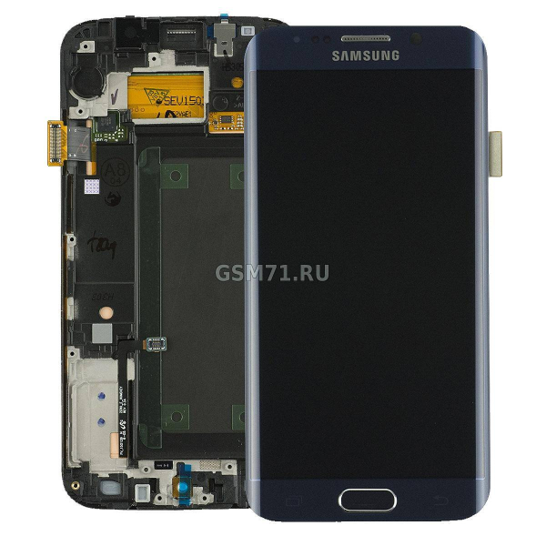 Samsung G925F Galaxy S6 Edge - дисплейный модуль в рамке (Dark Blue) Original
