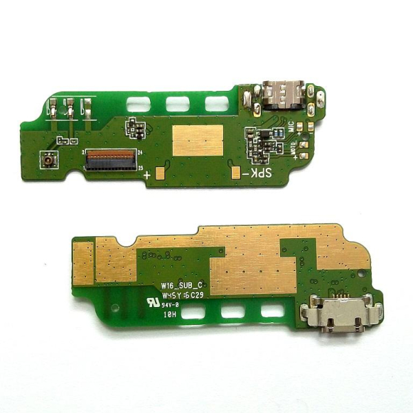 Шлейф ZTE Blade L5 - плата с разъемом micro USB, микрофоном Original