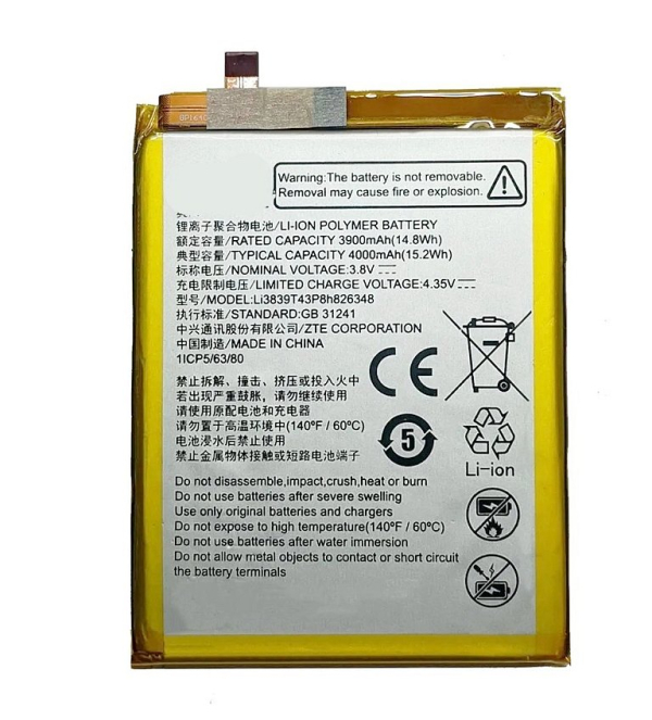 АКБ Li3839T43P8h826348 - ZTE Blade A7 2020, Blade A7s - 4000mAh Original