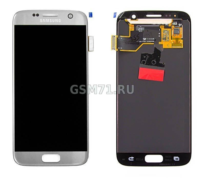 Samsung G930F Galaxy S7 - дисплей с сенсорным стеклом (Silver) Original