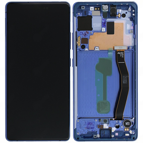 Samsung G770F Galaxy S10 Lite - дисплей с сенсорным стеклом на рамке (Blue) Original