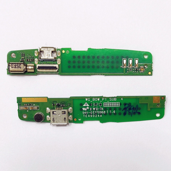 Philips W7555 - плата зарядки micro USB, микрофон Original