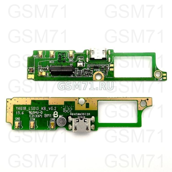Philips X586 - плата зарядки micro USB, микрофон Original