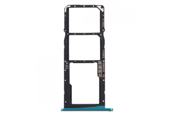 Huawei Honor 9A (MOA-LX9N), Y6P (MED-LX9N) - лоток SIM1/2, mSD карты (Blue) OEM