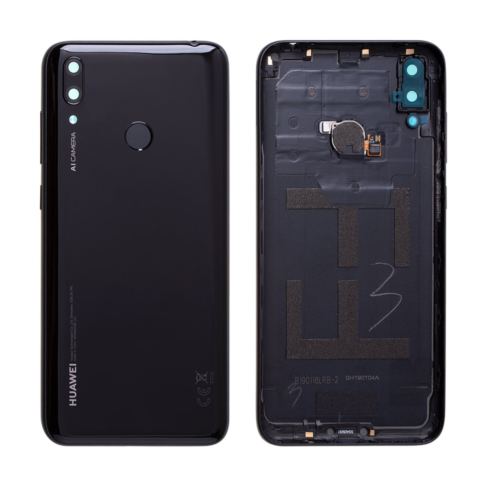 Huawei Y7 2019 (DUB-LX1, DUB-LX2, DUB-LX3) - крышка аккумулятора (Black) Original