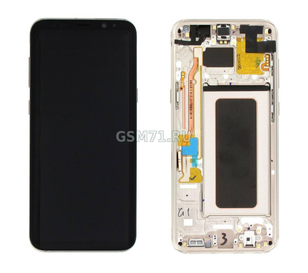 Samsung G955F Galaxy S8 Plus - дисплей с сенсорным стеклом на передней панели (Gold) Original