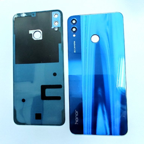 Huawei Honor 8X (JSN-L21) - крышка аккумулятора со стеклом камеры (Phantom Blue) OEM