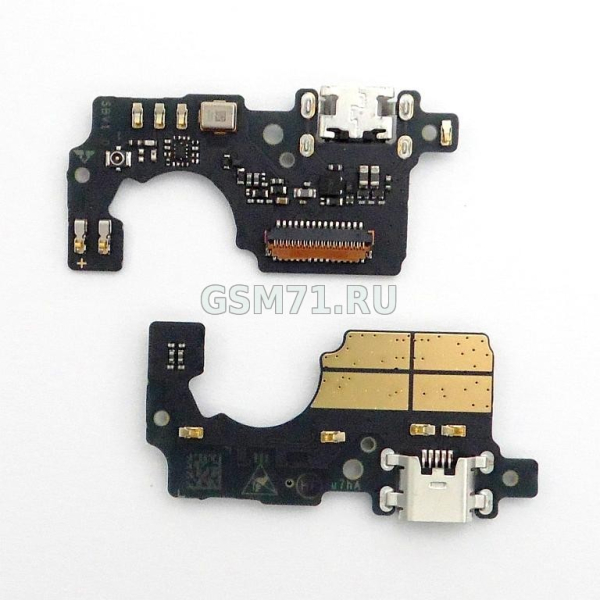 Шлейф ZTE Blade V8C - плата зарядки micro USB, микрофон Original