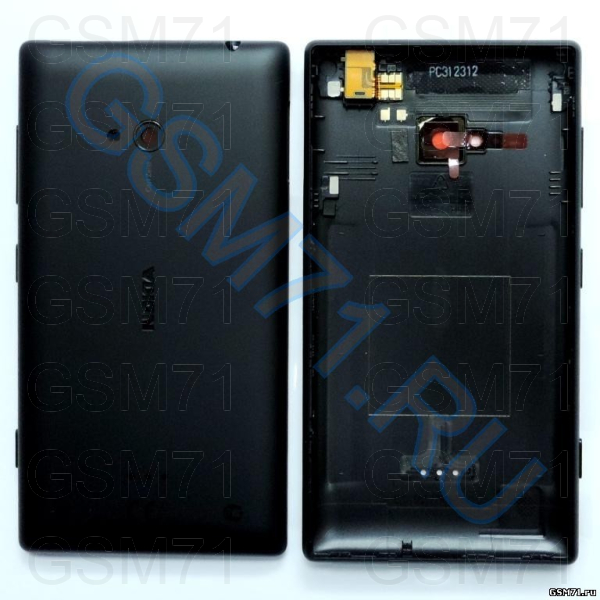 Nokia 720 Lumia - задняя панель с разъемом гарнитуры (Black) Original