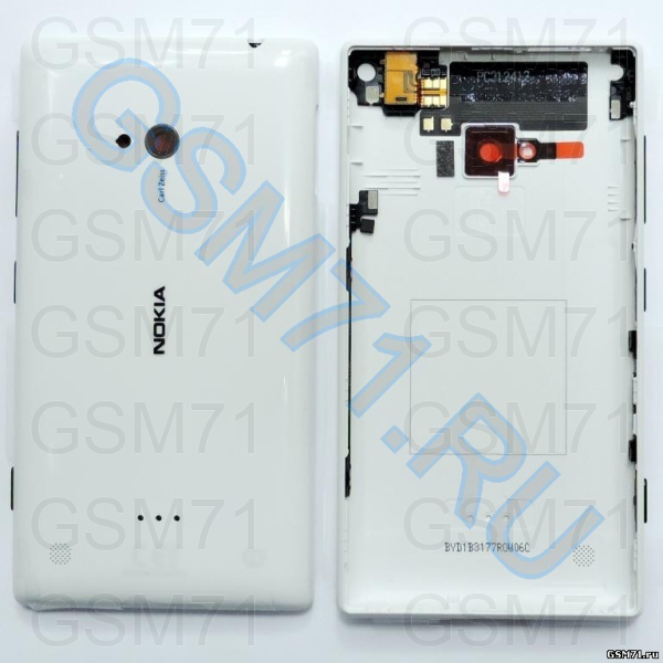 Nokia 720 Lumia - задняя панель с разъемом гарнитуры (White) Original