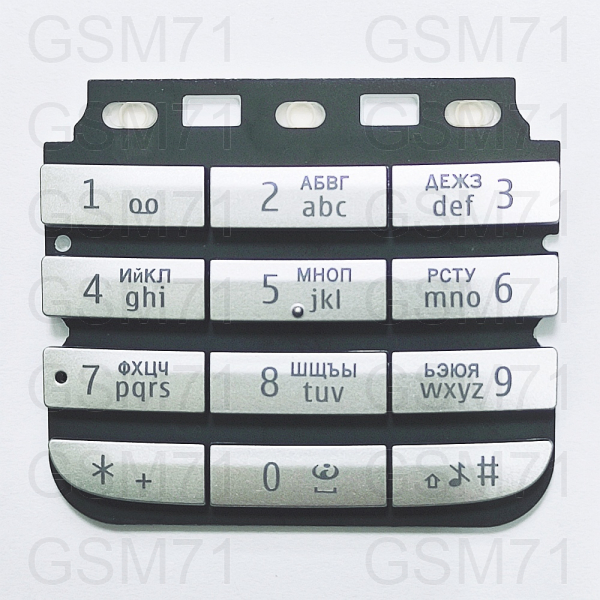 Nokia 300 Asha - клавиатура набора номера (Silver) Original