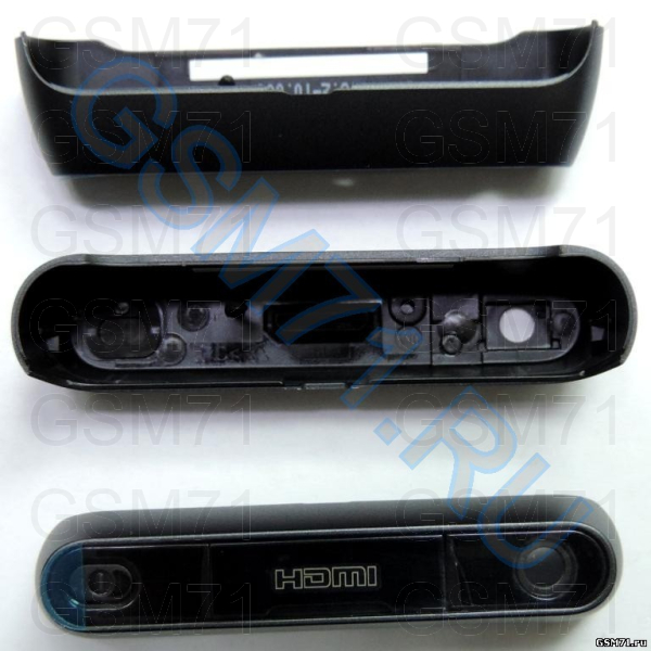 Nokia N8-00 - панель верхняя с кнопкой включения (Dark Grey) Original