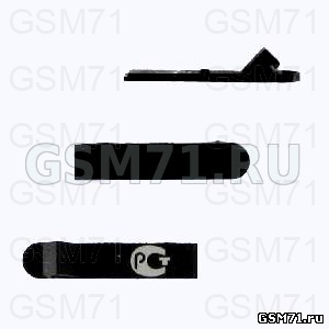 Nokia 800 Lumia, N9-00 - заглушка USB разъема (Black) Original