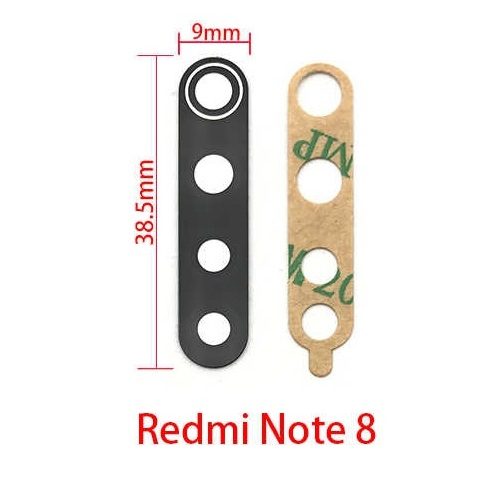 Xiaomi Redmi Note 8, Redmi Note 8T - стекло камеры (Black)