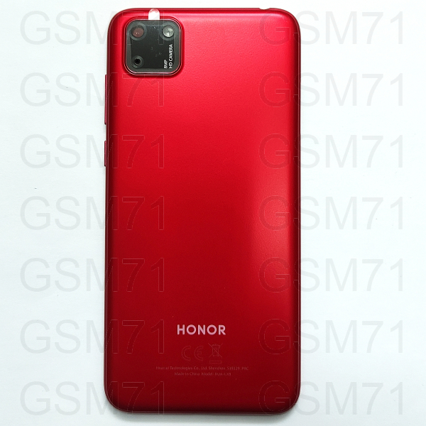 Huawei Honor 9S (DUA-LX9) - крышка аккумулятора со стеклом камеры (Red) Original