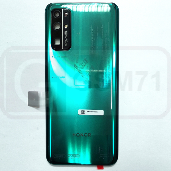 Huawei Honor 30 (BMH-AN10), Honor 30 Premium, Nova 7 - крышка аккумулятора со стеклом камеры (Green) Original