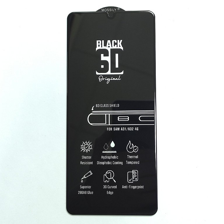 Защитное стекло Samsung A315F (A31), A325F (A32), A336B (A33 5G), A225F (A22), M325F (M32) 6D Black